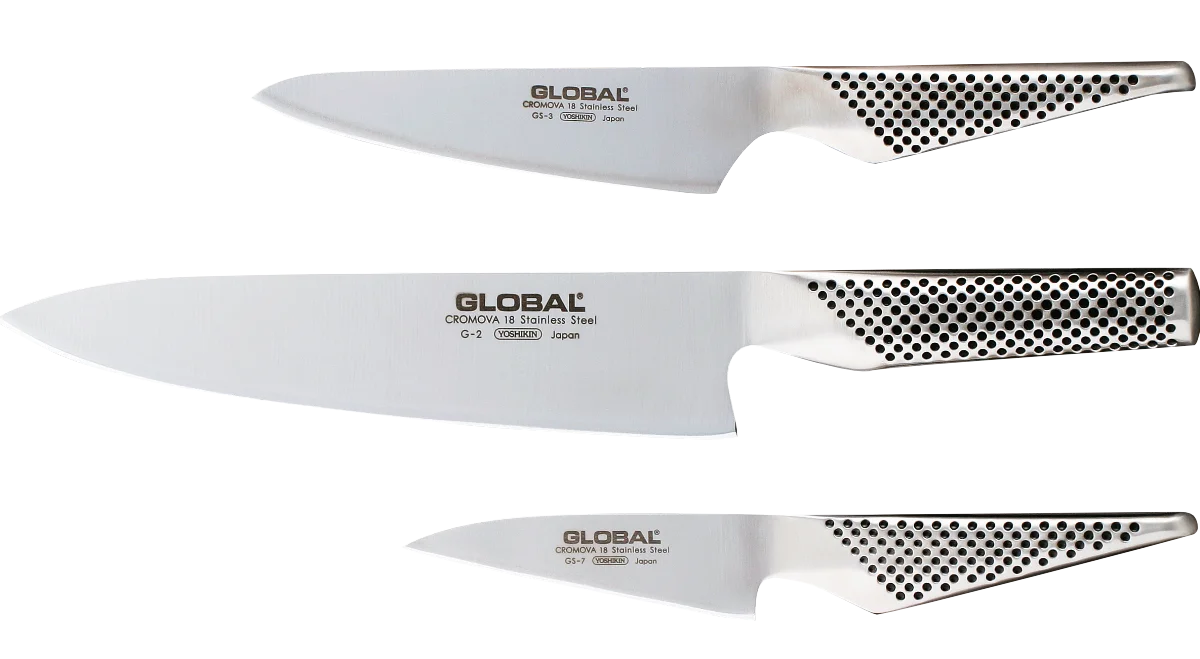 Global G-237 Messerset 3 teilig, G-2, GS-3 und GS-7 Package Global Knife
