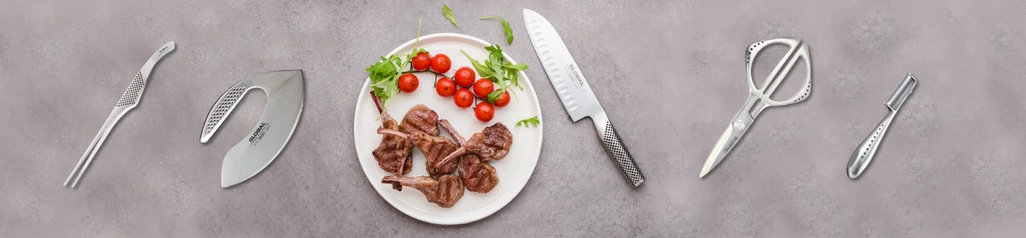 Global Messer und Utensilien