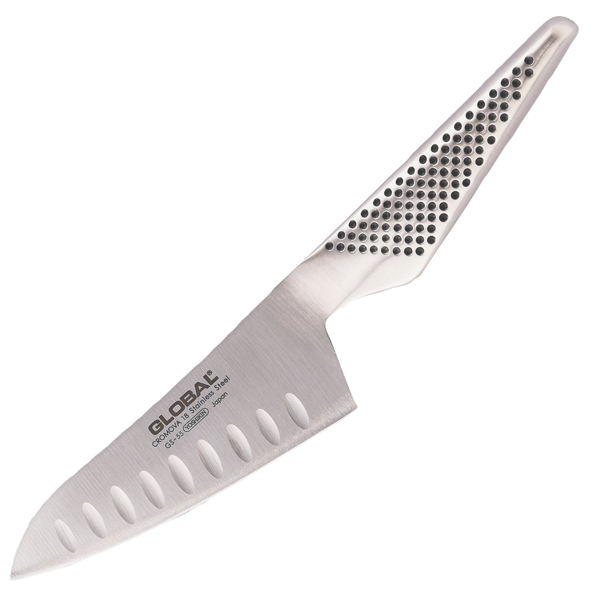 Global GS-55 Oriental Santoku mit Kullenschliff 12 cm