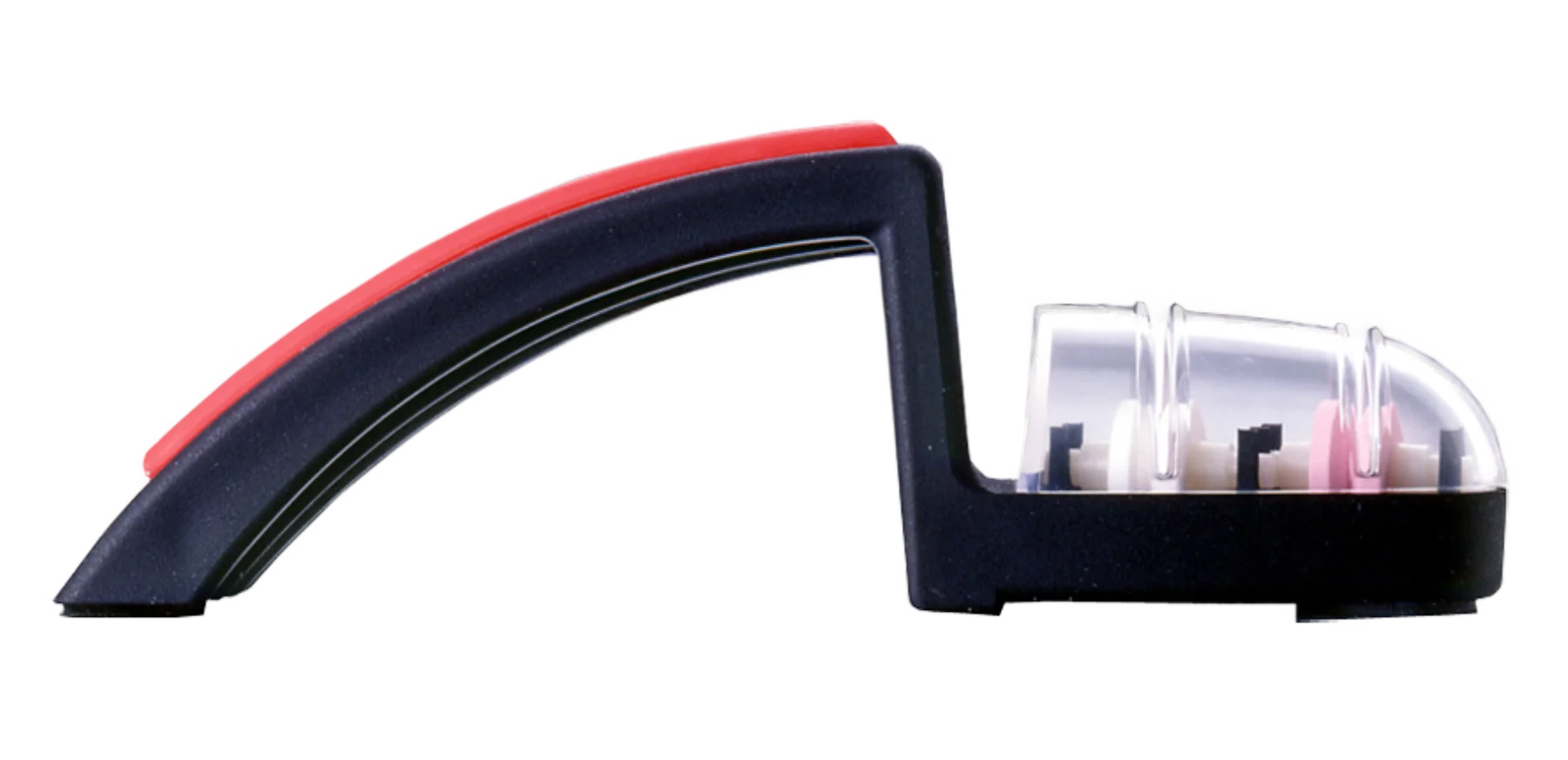 MinoSharp 220-BR Messerschärfer / Handschärfer (schwarz/rot) Grindstone 220BR